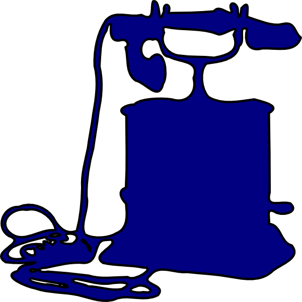 Telephone Outline Clip Art At Clker - Telephone (600x600)