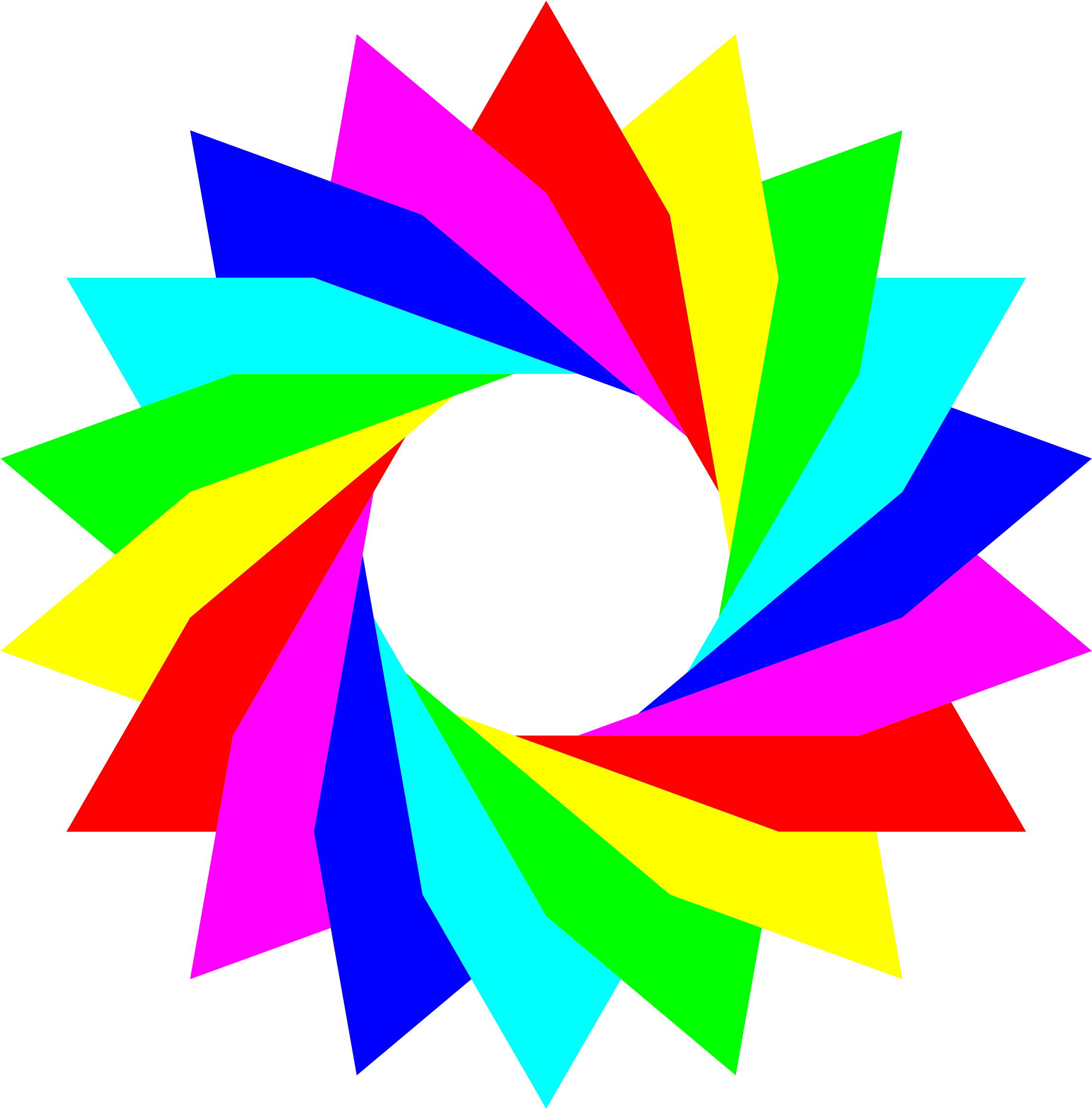 Big Image - Raibow Colour Clipart (2400x2400)