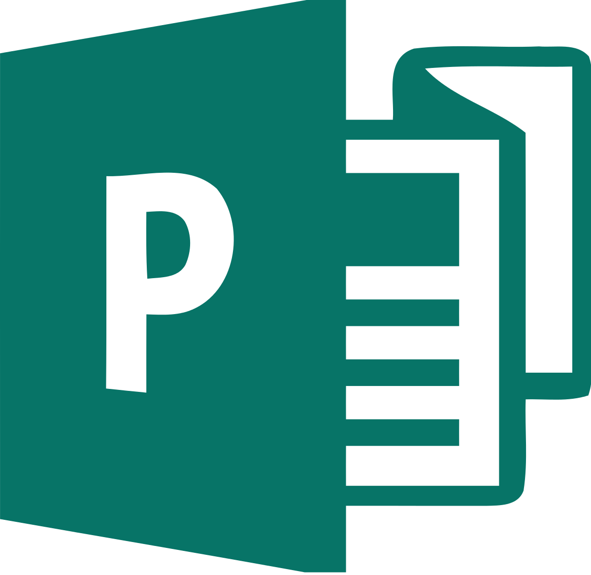 This Image Rendered As Png In Other Widths - Microsoft Publisher Logo 2016 (1200x1168)