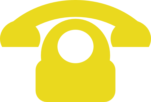 Yellow Phone Clip Art At Clker - Yellow Phone Clipart (600x405)