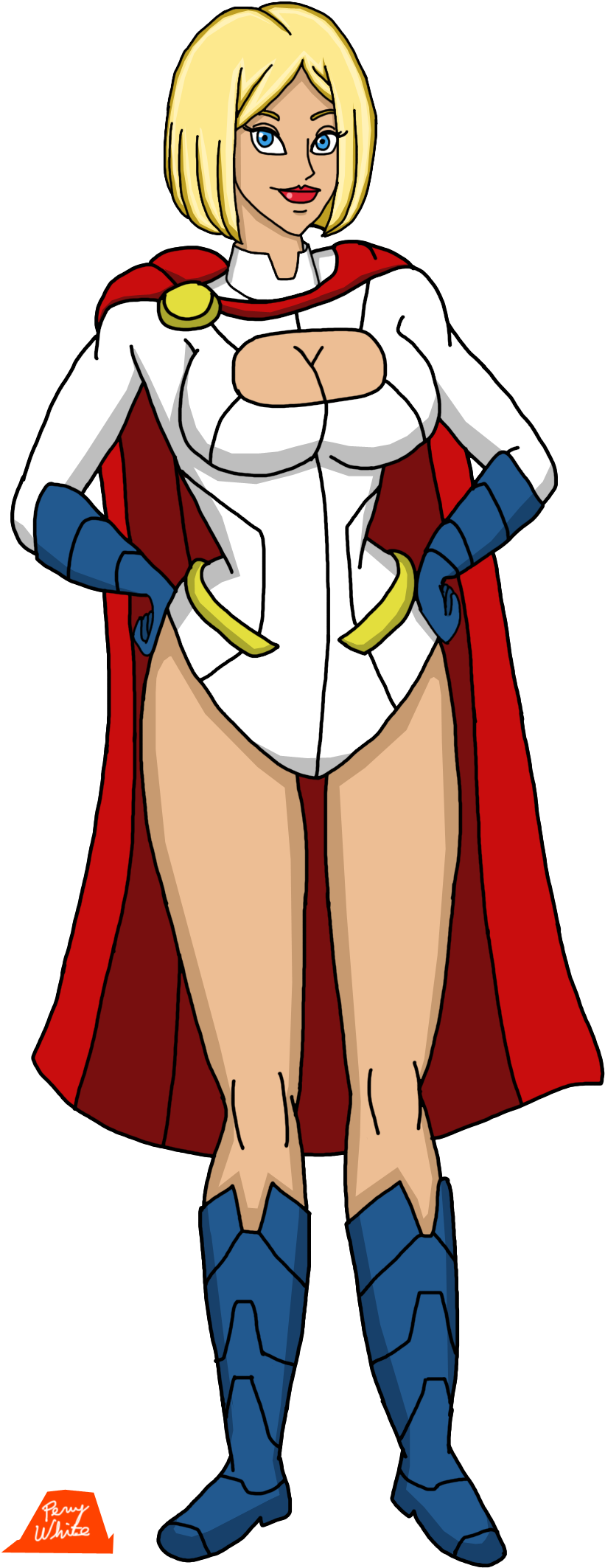 2013 Power Girl By Perrywhite 2013 Power Girl By Perrywhite - Power Girl In A Diaper (933x2199)