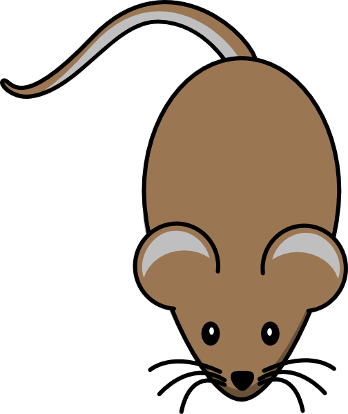 Brown Mouse Clip Art - Mouse Clip Art (504x599)