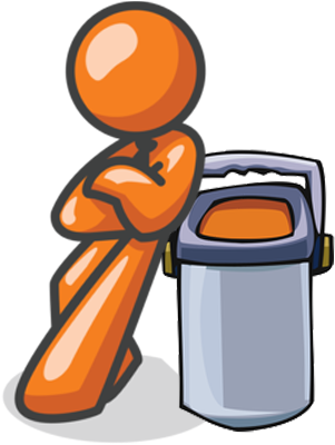 Forget When To Take Out The Yard Debris Recycling 0bdjjs - Stickman Leaning Against Wall (400x400)