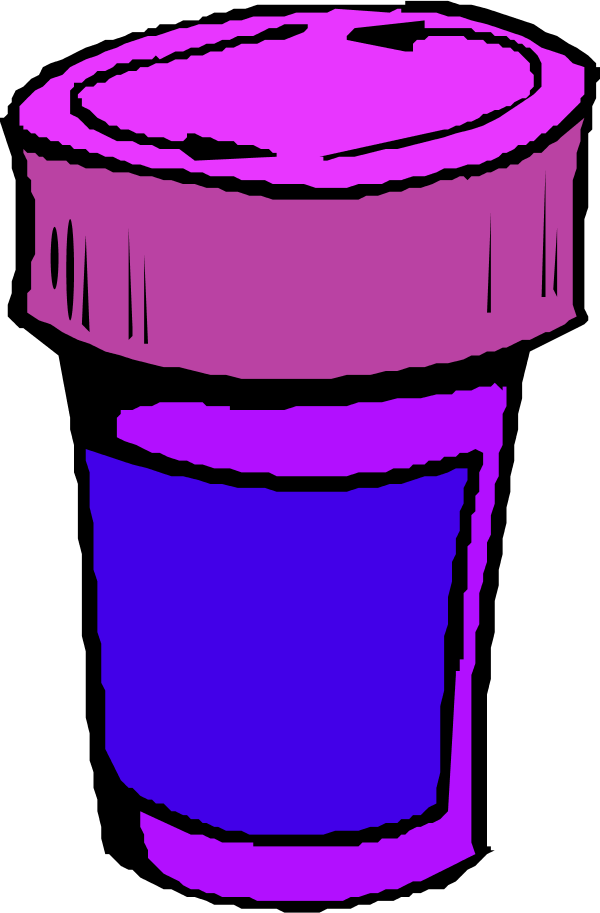 A Bottle For Pills - Pill Bottle Clip Art (600x913)