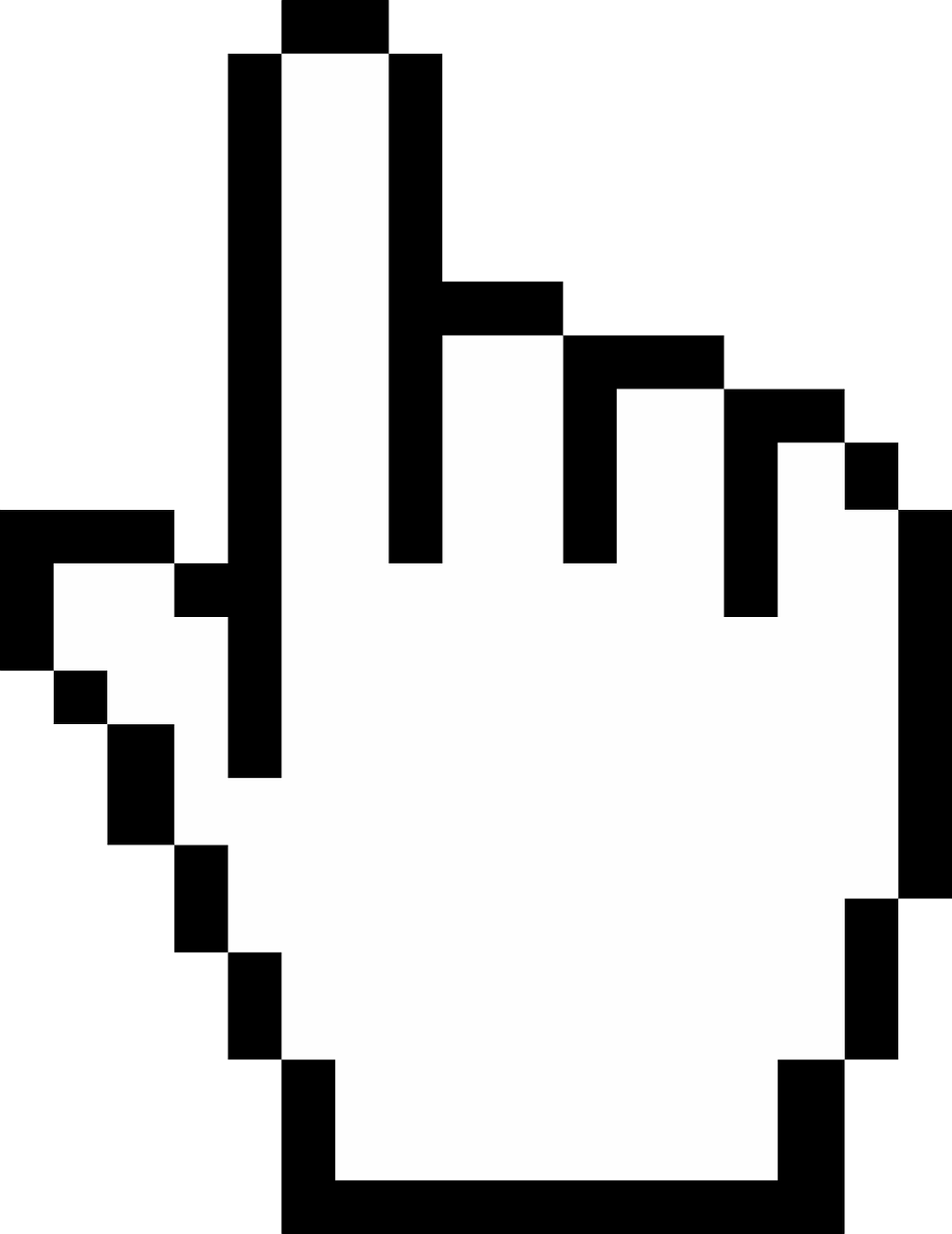 Free Mouse Pointer - Hand Cursor (1852x2400)