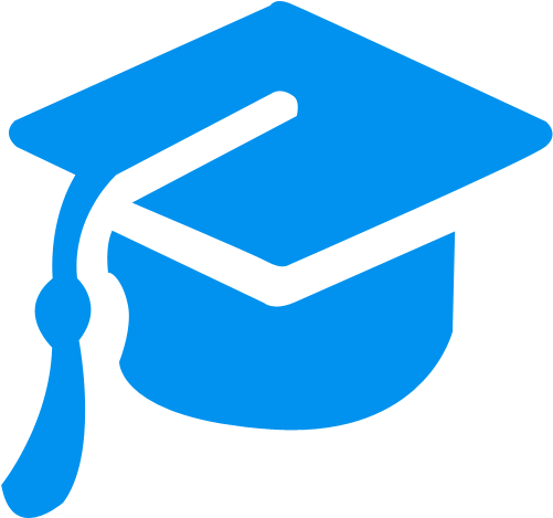 Log In Sign Up Upload Clipart 0oyrxb Clipart - Blue Graduation Cap Icon Png (512x512)