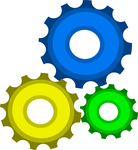 Clipart Gears - Gears Clipart (546x595)