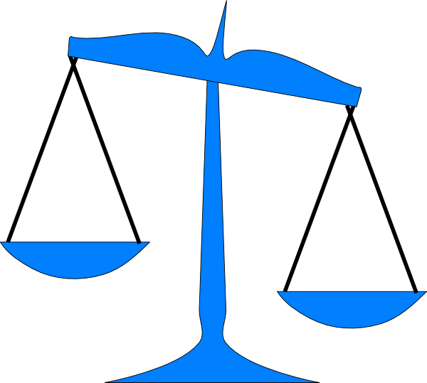 Shorthorn Heifer Clipart - Scales Of Justice Clip Art (600x539)