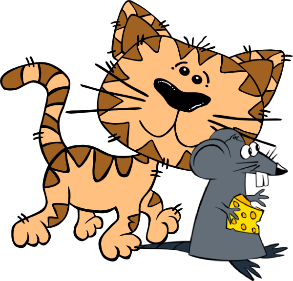 Behind Clip Art - Walking Cat Shower Curtain (600x576)