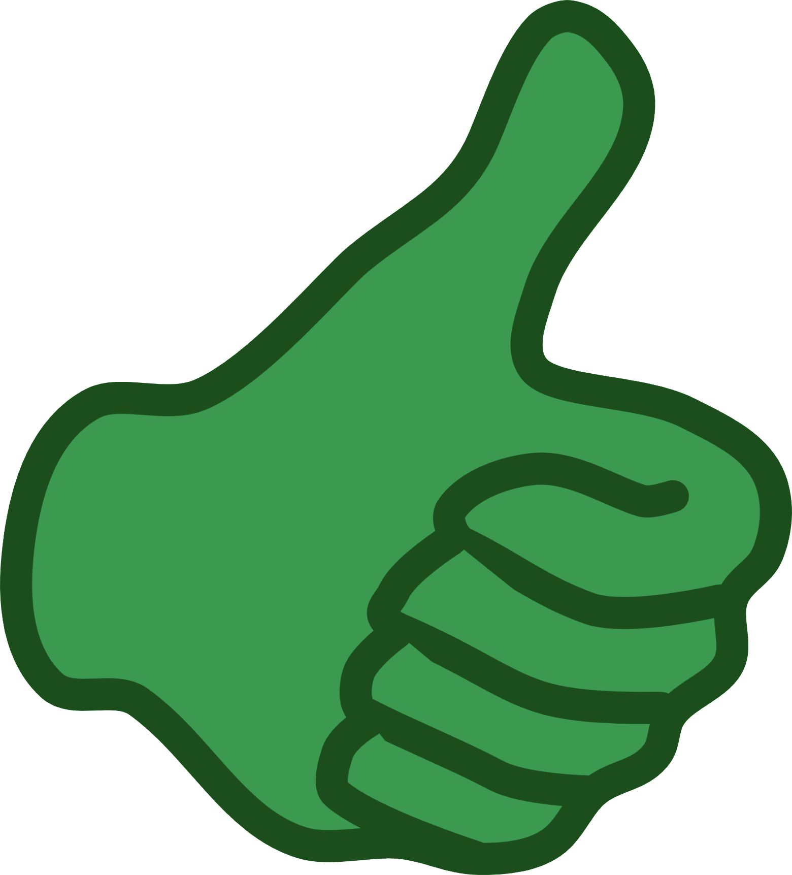 Vorteile ✓ - Green Thumbs Up Png (1560x1723)