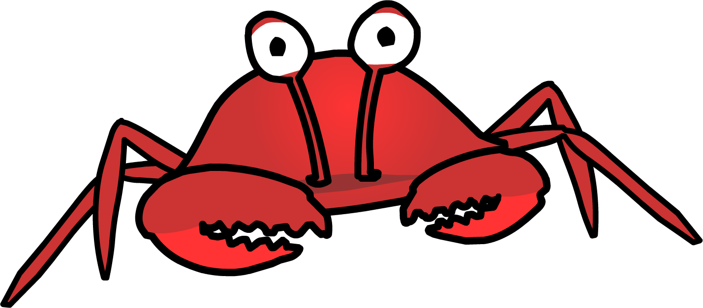 Clip Art For Esl Flashcards Genki English,dictionarycoms - Crab Gif Png (1429x627)