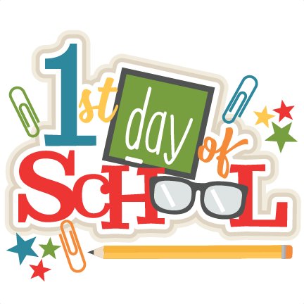 Best First Day Of Kindergarten Clip Art 1st Day Of - Clip Art (432x432)
