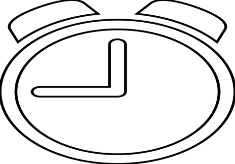 Clock Clip Art White - Clip Art (476x333)