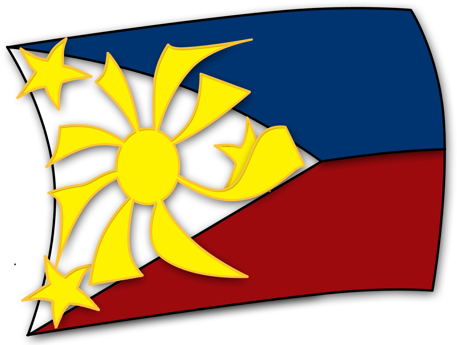 Flag Of The Philippines - Philippine Flag Vector (1690x1205)