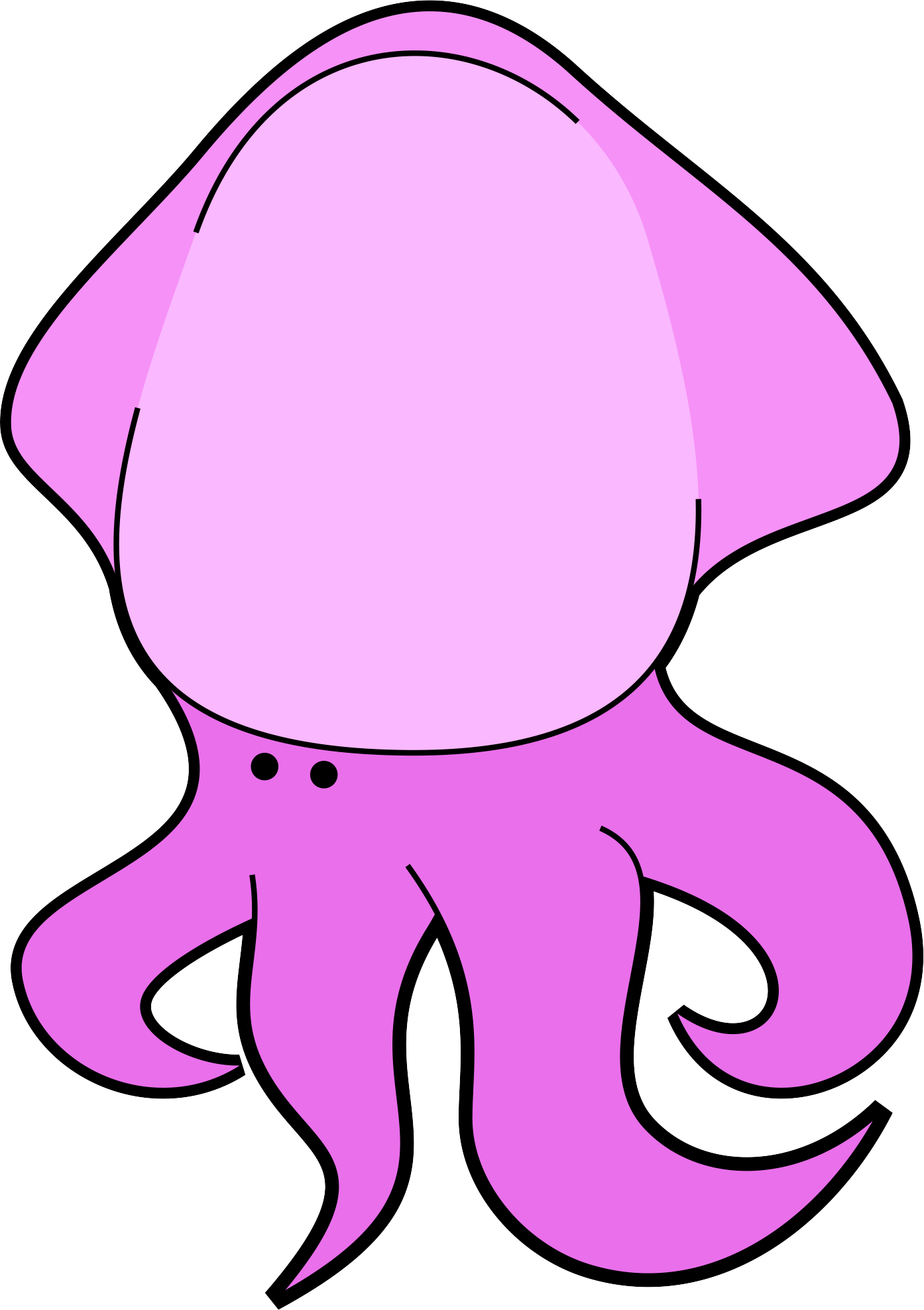 Sea Animals Cute Clip Art Freebies Contains 8 Images - Education (1394x1975)