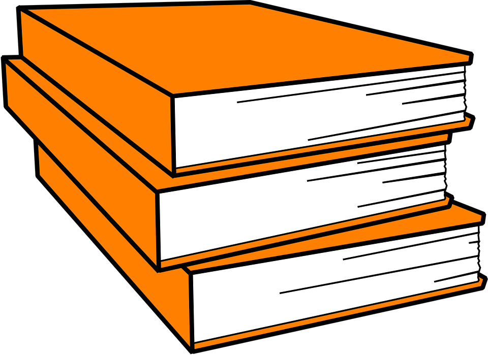 Ooks Clip Art - Stack Of Books Coloring Pages (640x466)