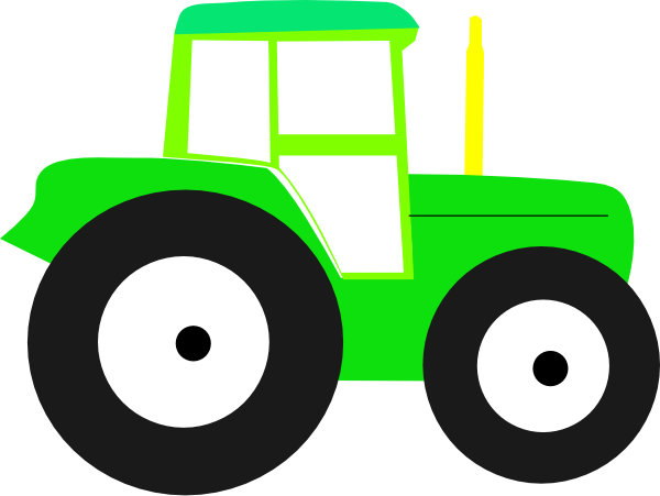 John Deere Tractor Clipart - Tractor Clipart Easy (600x451)
