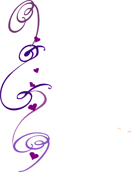 Decorative Swirl Purple Clip Art At Clkercom Vector - Clip Art (456x598)