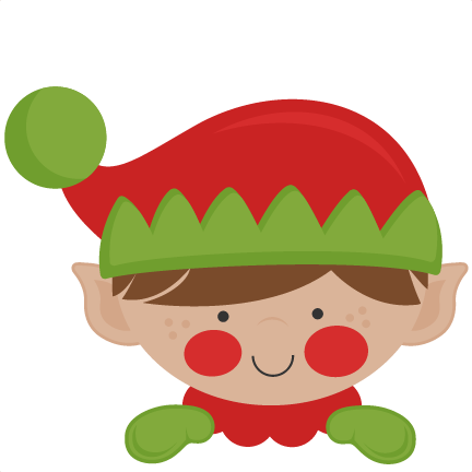 Elf Graphics - Elf Peeking Clipart (432x432)