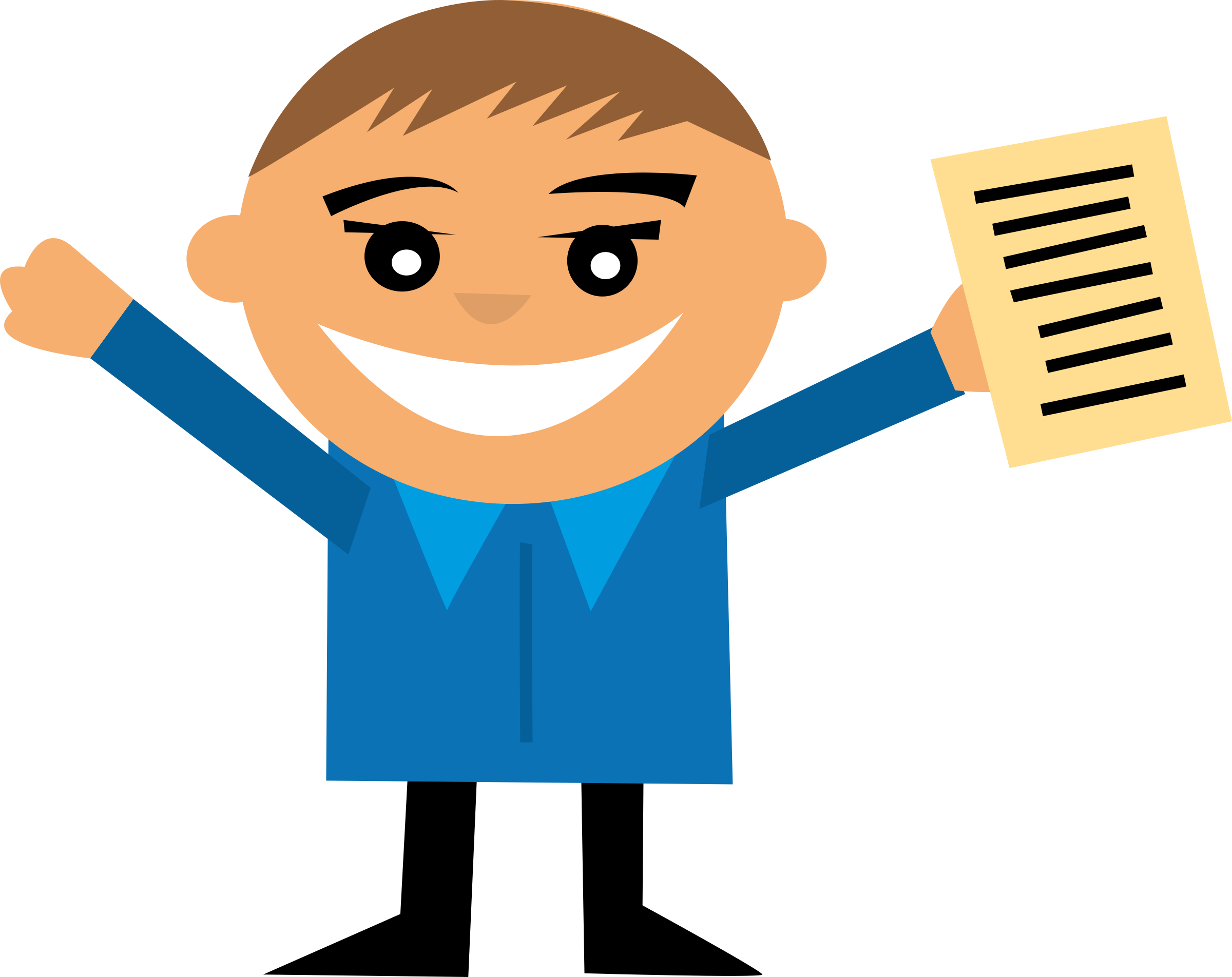 Happy - Happy Person Clip Art (2400x1904)