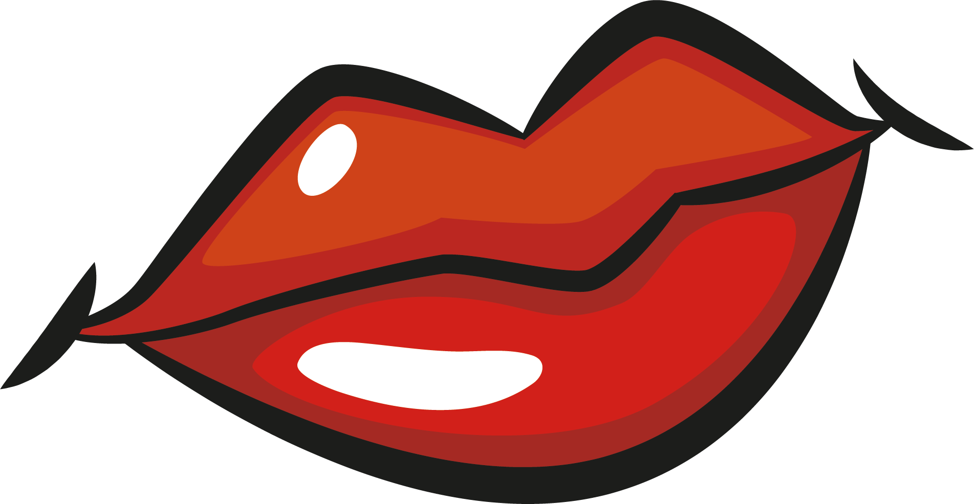 Cartoon Lip Drawing Clip Art - Drawings Of Cartoon Lips.