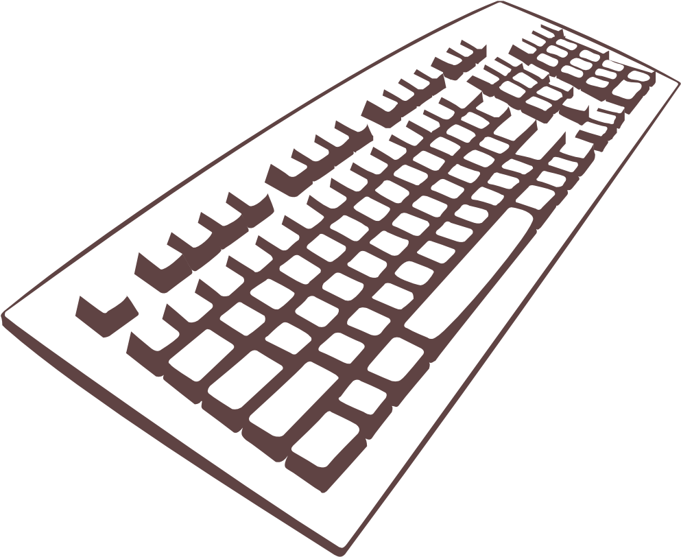 Clip Art Tags - Keyboard Clipart (1000x833)
