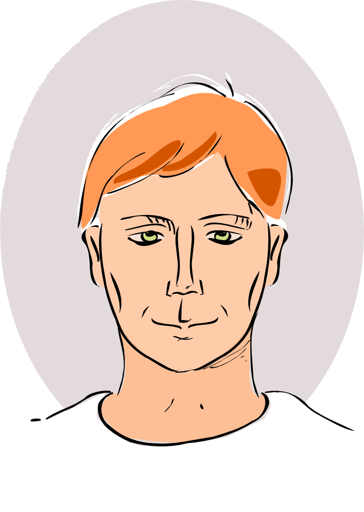 Drawing Of A Head (711x1000)