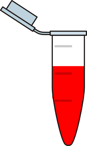 Eppendorf With Blood Zxc Clip Art - Eppendorf Tube Png (354x593)