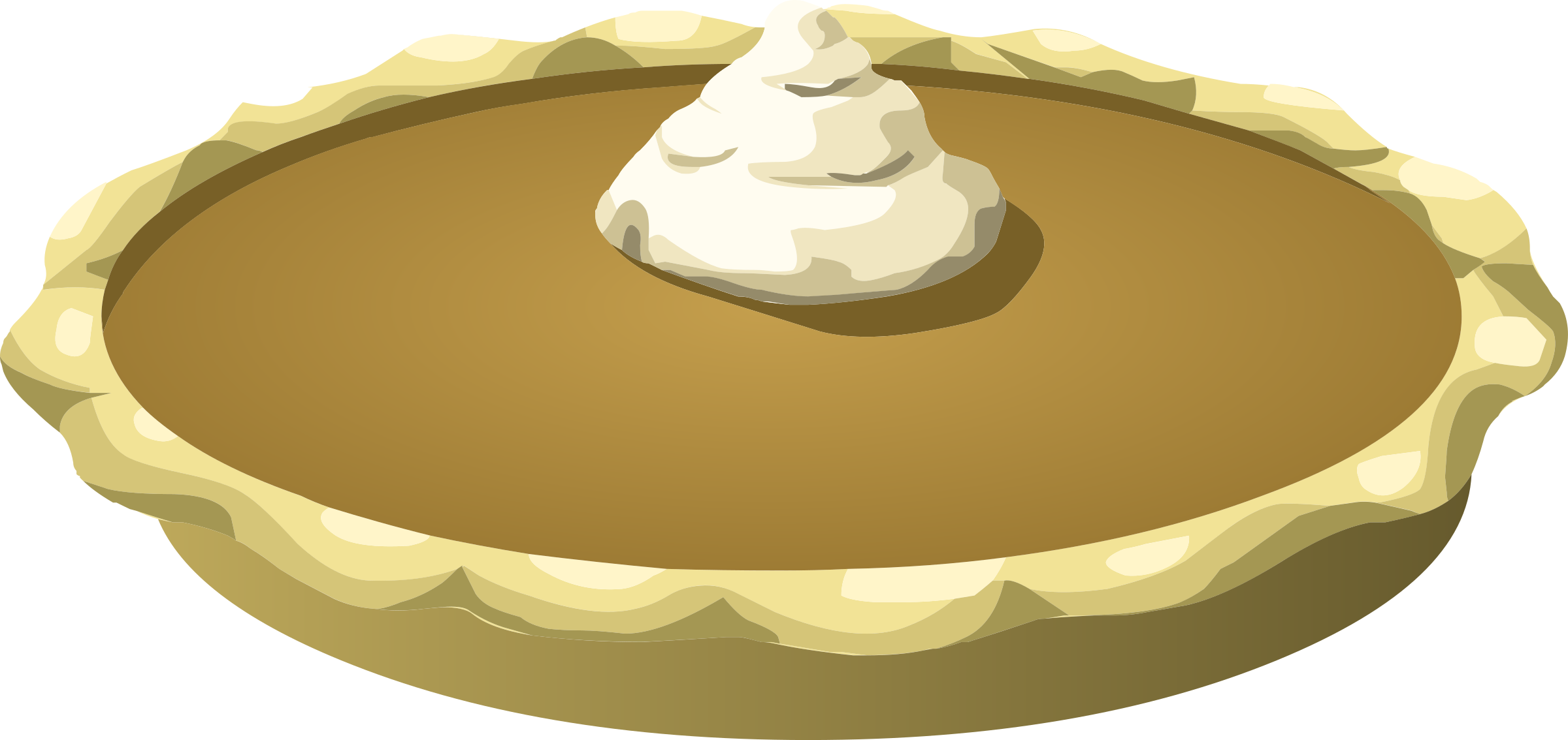 Food Pumpkin Pie Pertaining To Pumpkin Pie Clip Art - Whole Pumpkin Pie Clipart (2400x1134)