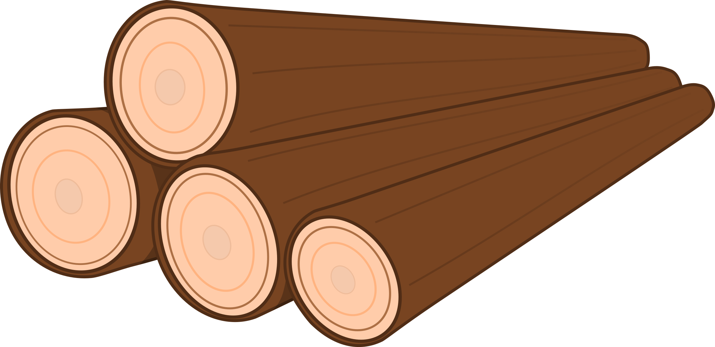 A Pile Of Logs Icons Png - Logs Clipart Png (2400x1167)