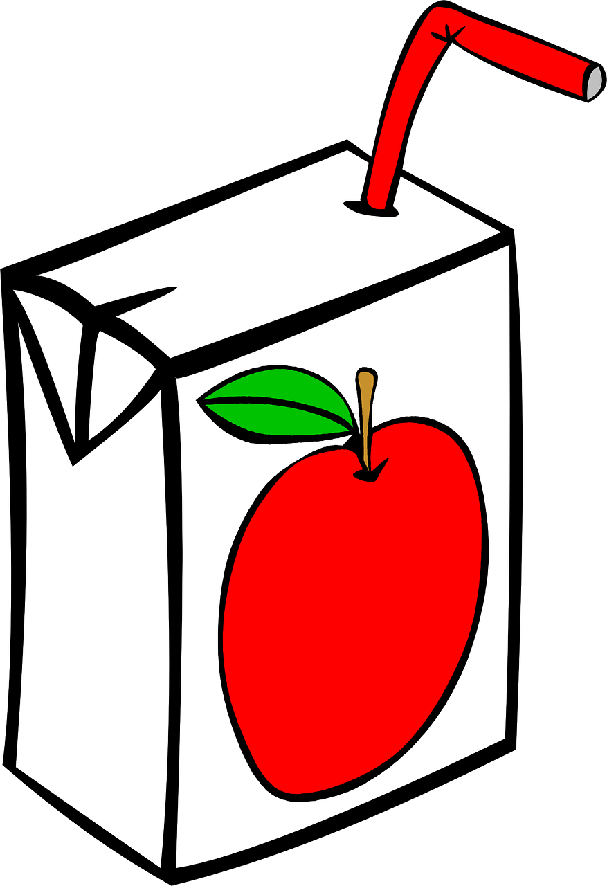 Search Clipart, Icons, Images And Photo - Juice Box Clipart Black And White (877x1280)