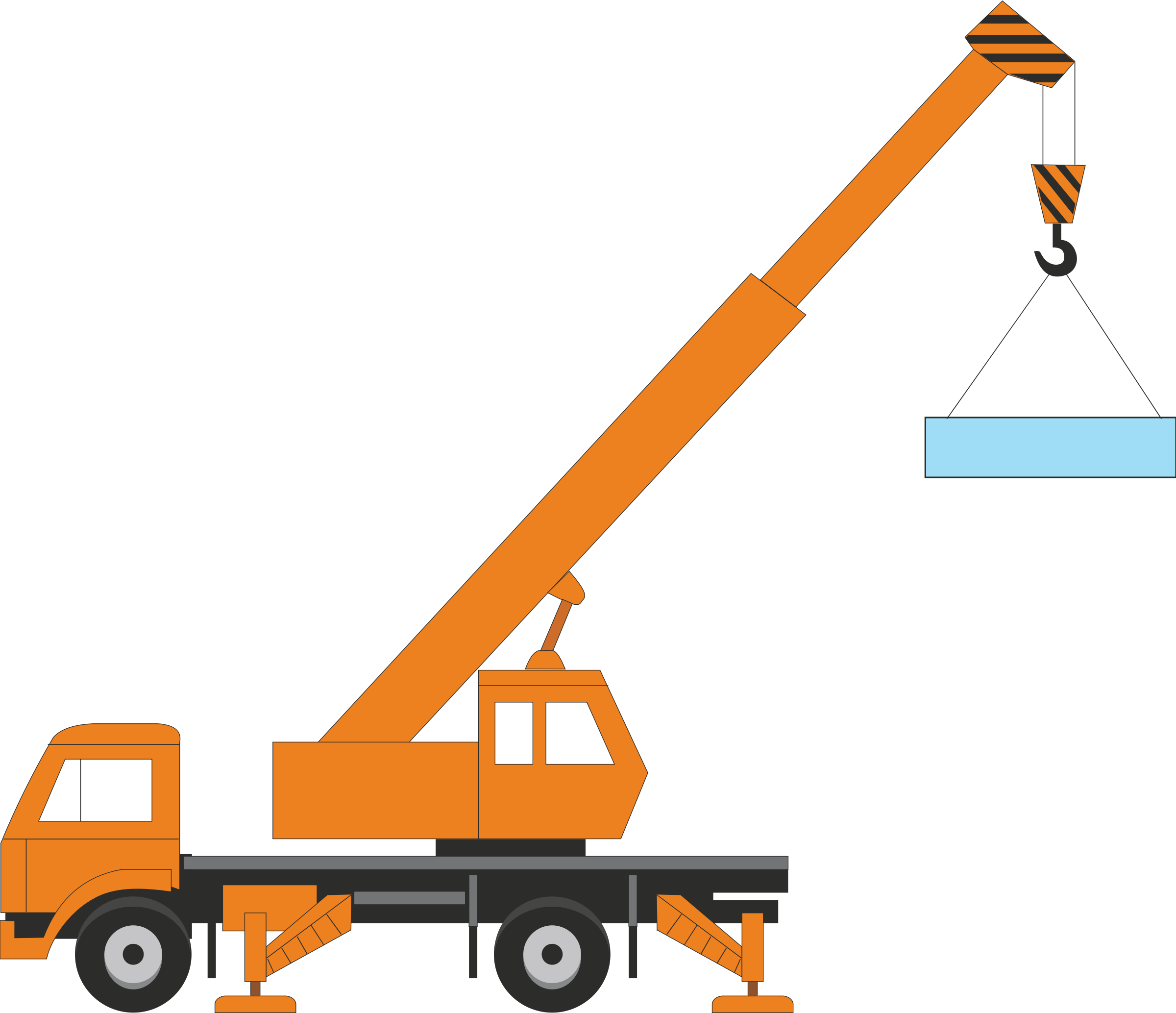 Log - Crane Clipart (2400x2067)