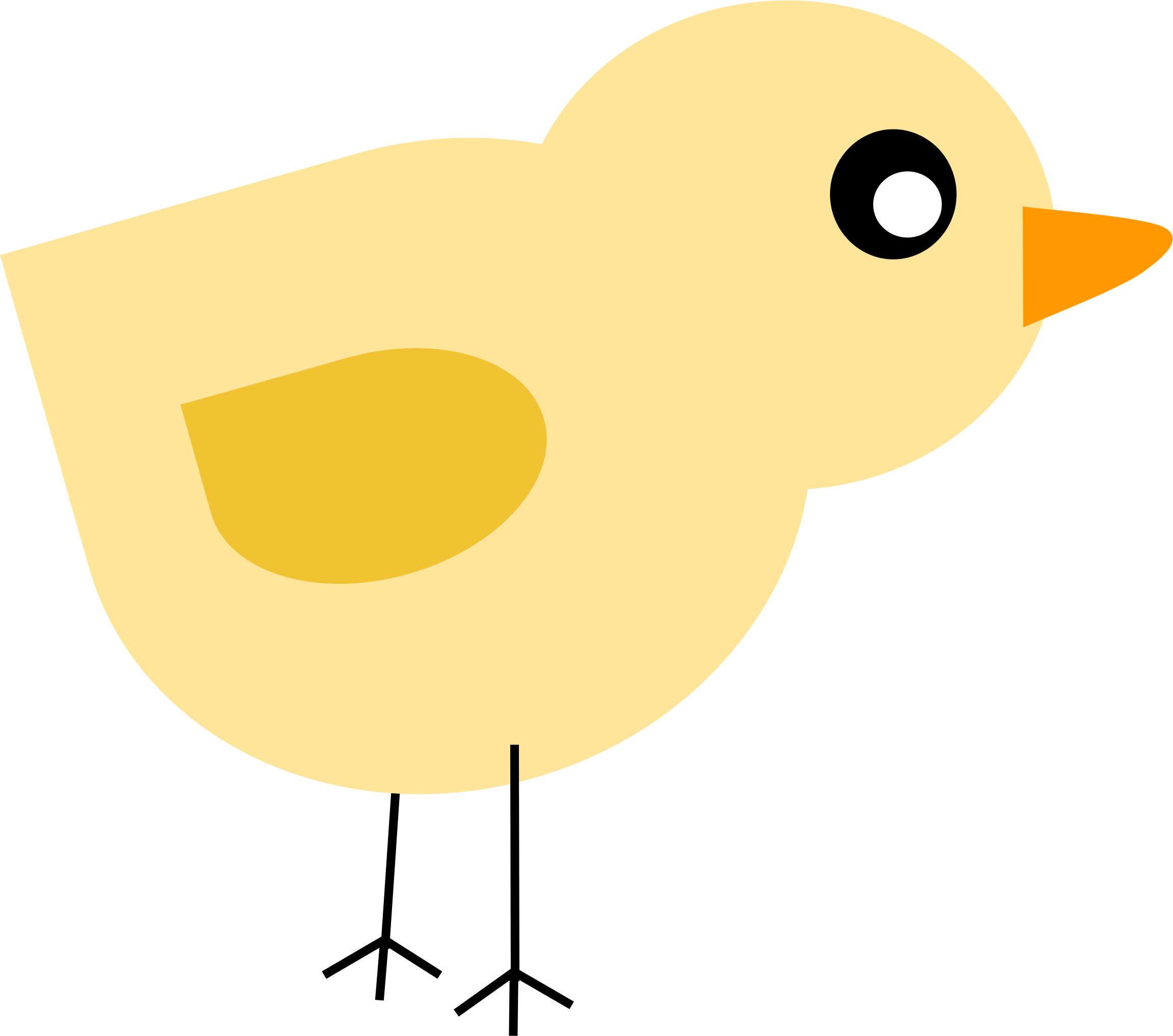 Big Image - Baby Chick Clip Art (2301x2032)