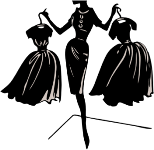 Fashion Show - Apollo's Products Fashion: Silhouette Of Lady Holding (825x793)