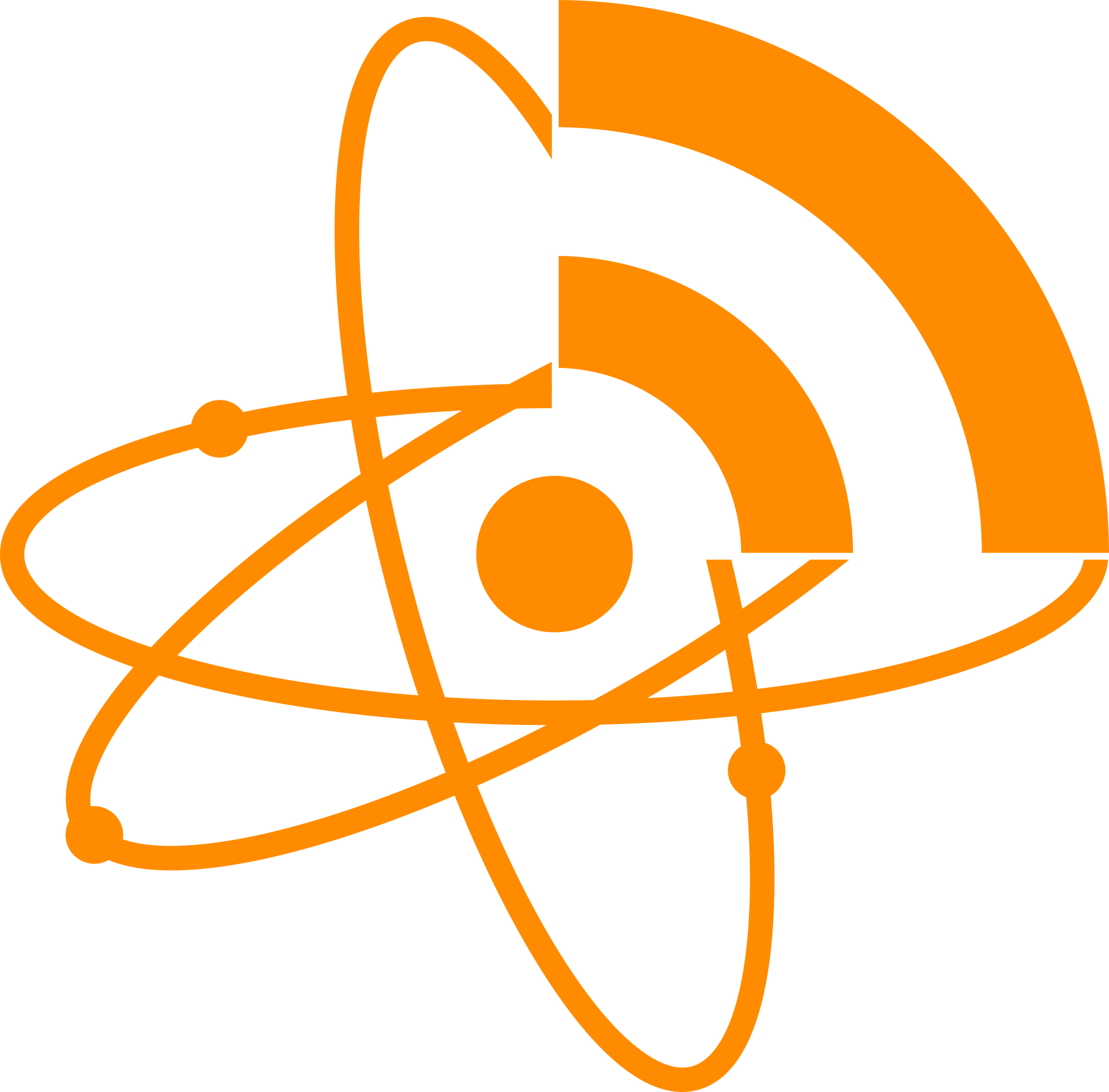 Atom Clipart Images Logo - Atom Orange Logo Png (2400x2362)