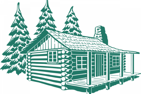 Online Log In Log Clipart, Explore Pictures - Vector Cabin (450x300)