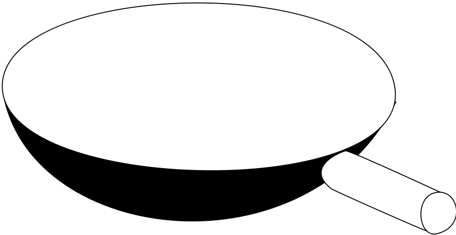 Download - Frying Pan White Png (900x464)