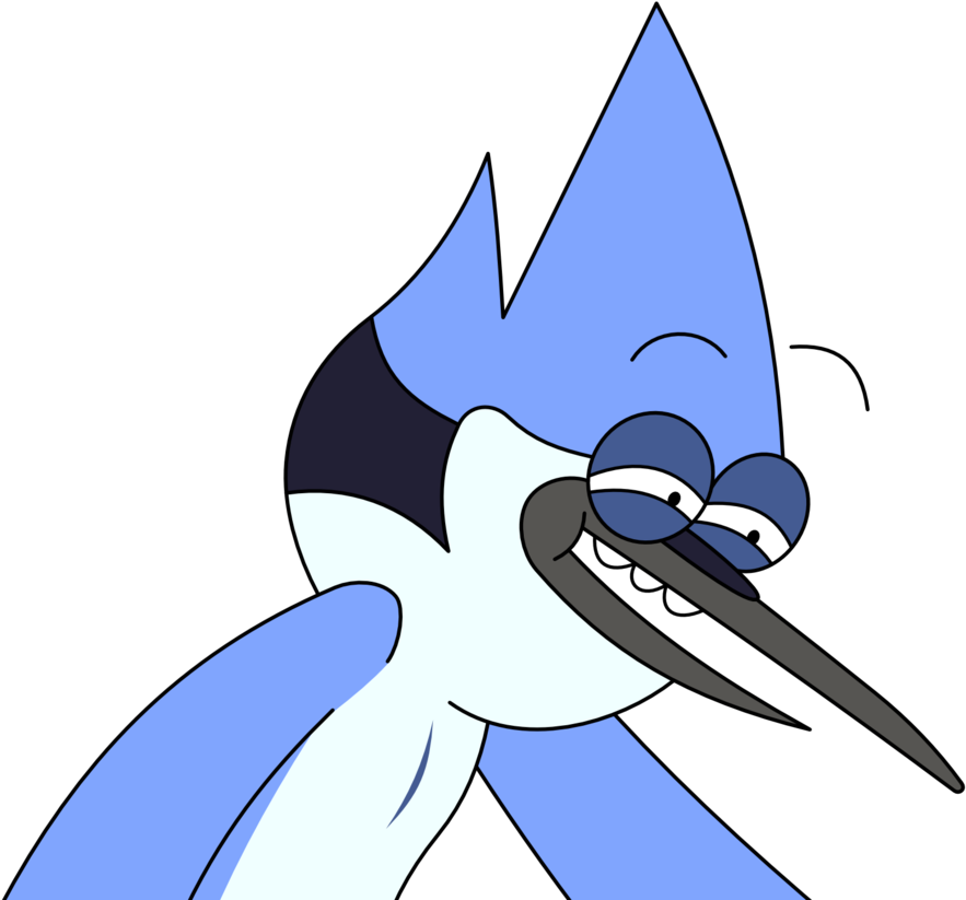 Regular Show Mordecai Rpe Face By Kol98 Clipart - Mordecai Regular Show Face (1024x853)