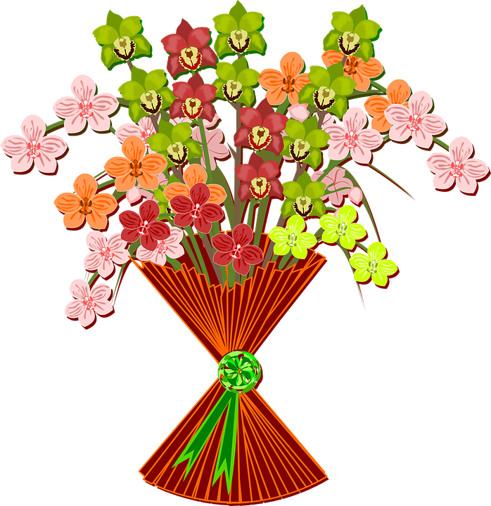Bouquet Clip Art Flor Flora Flower Nature Plant - Clip Art Free Mother's Day Bouquet (698x720)