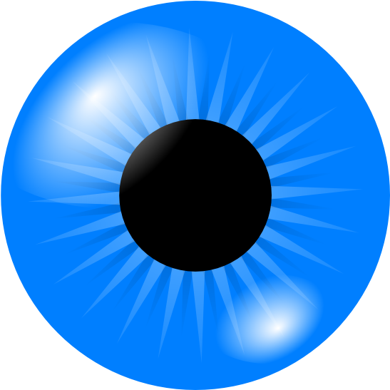 Iris Clip Art - Clip Art Blue Eyes (600x546)