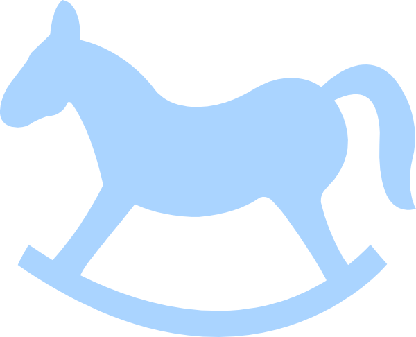 Free Blue Horse Cliparts, Download Free Clip Art, Free - Blue Rocking Horse Png (600x486)