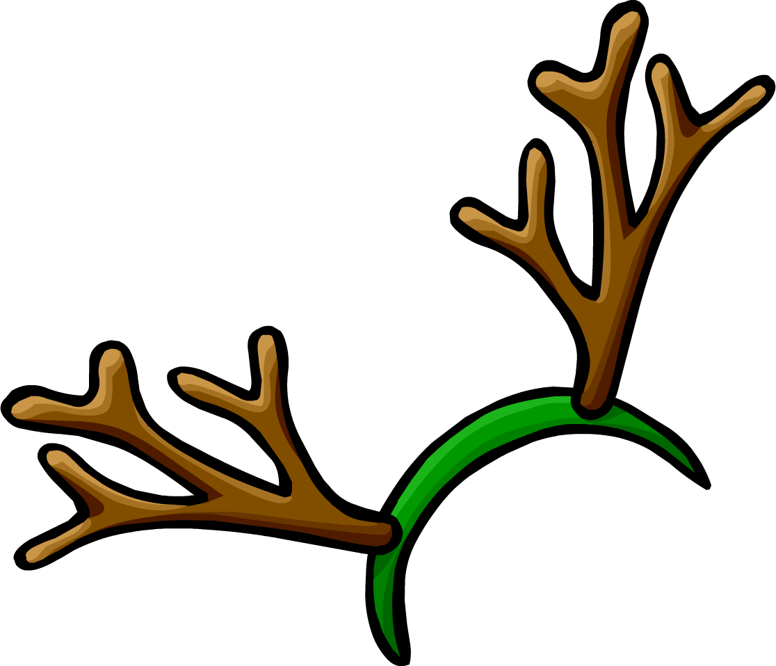 Reindeer - Reindeer Antlers Headband Clipart (1900x1632)