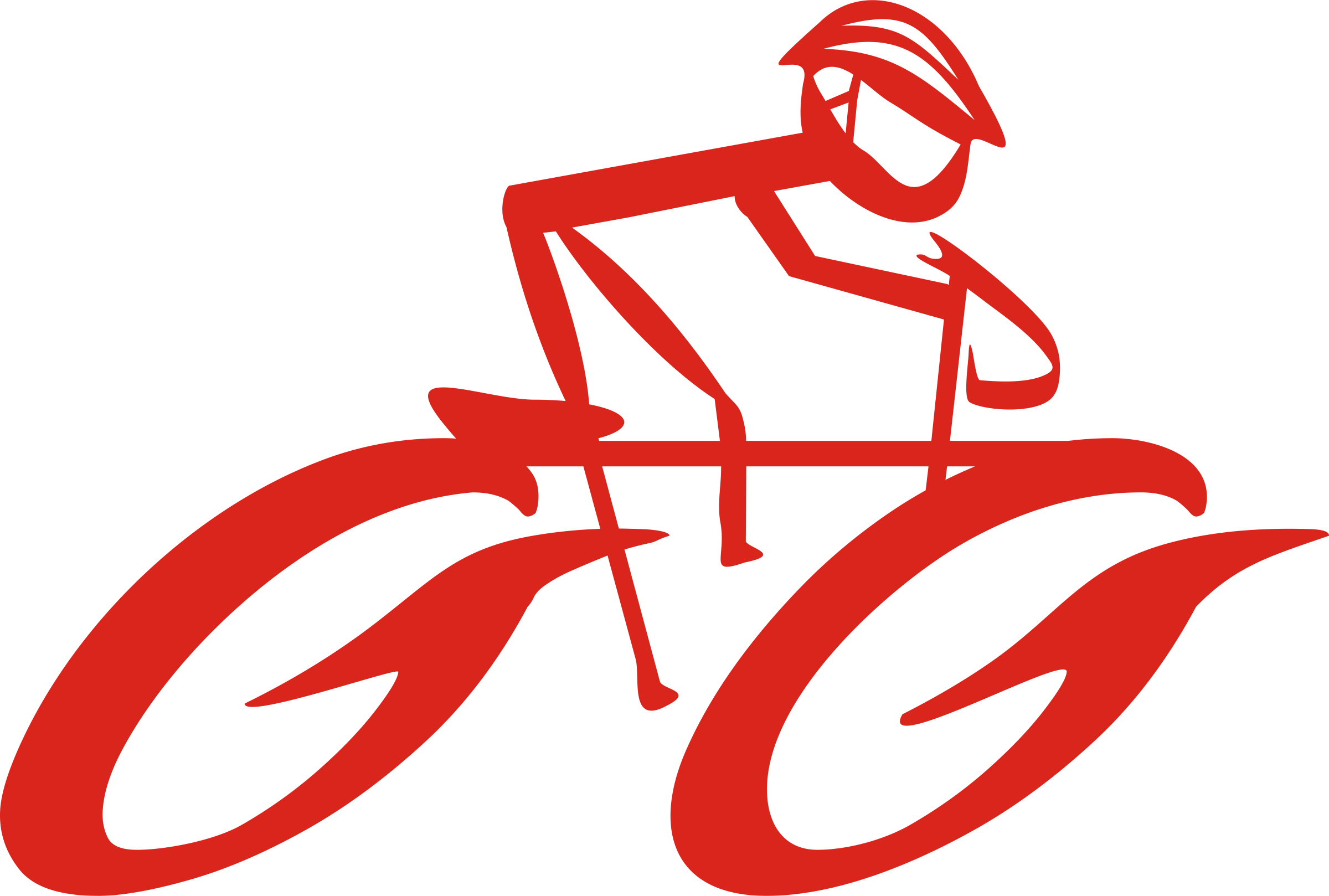 Cyclist On Bike Clip Art Free Vector - Road Bicycle Clip Art (2400x1618)