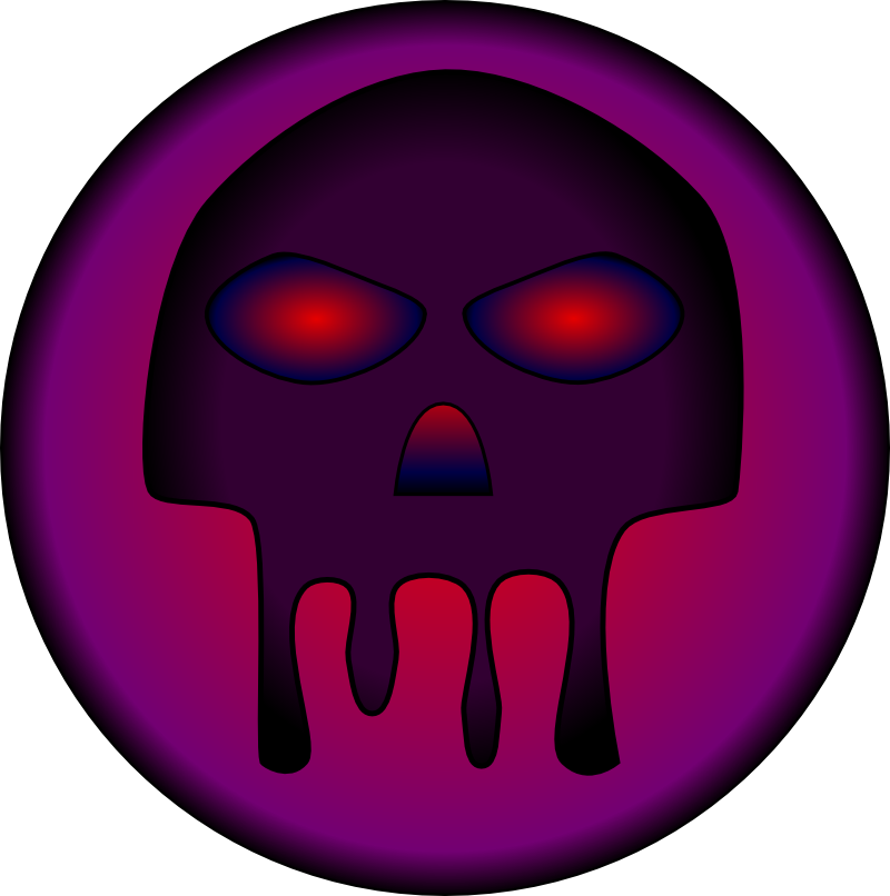 Evil Skull By Boomershin On Clipart Library - Ozone Layer Hole (800x806)