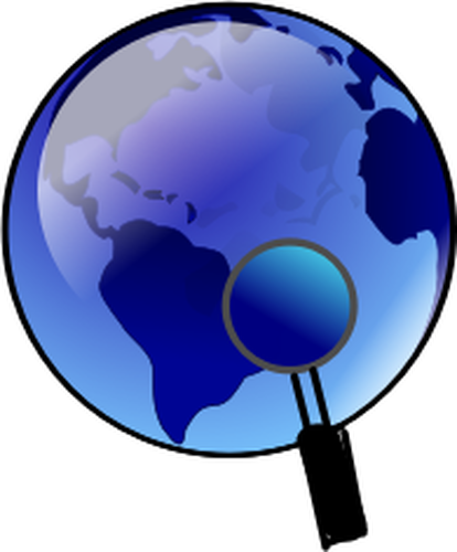 Globe Free Clipart Vectors - Red Globe Clip Art (414x500)