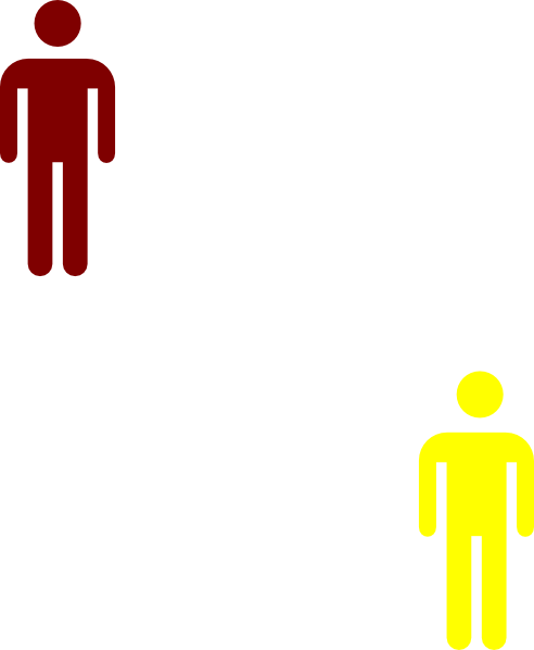 Different Colored People Figure Clip Art - Stop Sign (492x598)