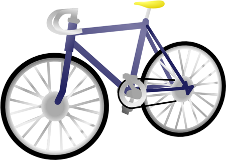 Transportation Clipart And Other Travel Graphics - Bicycle Clip Art Transparent (450x319)