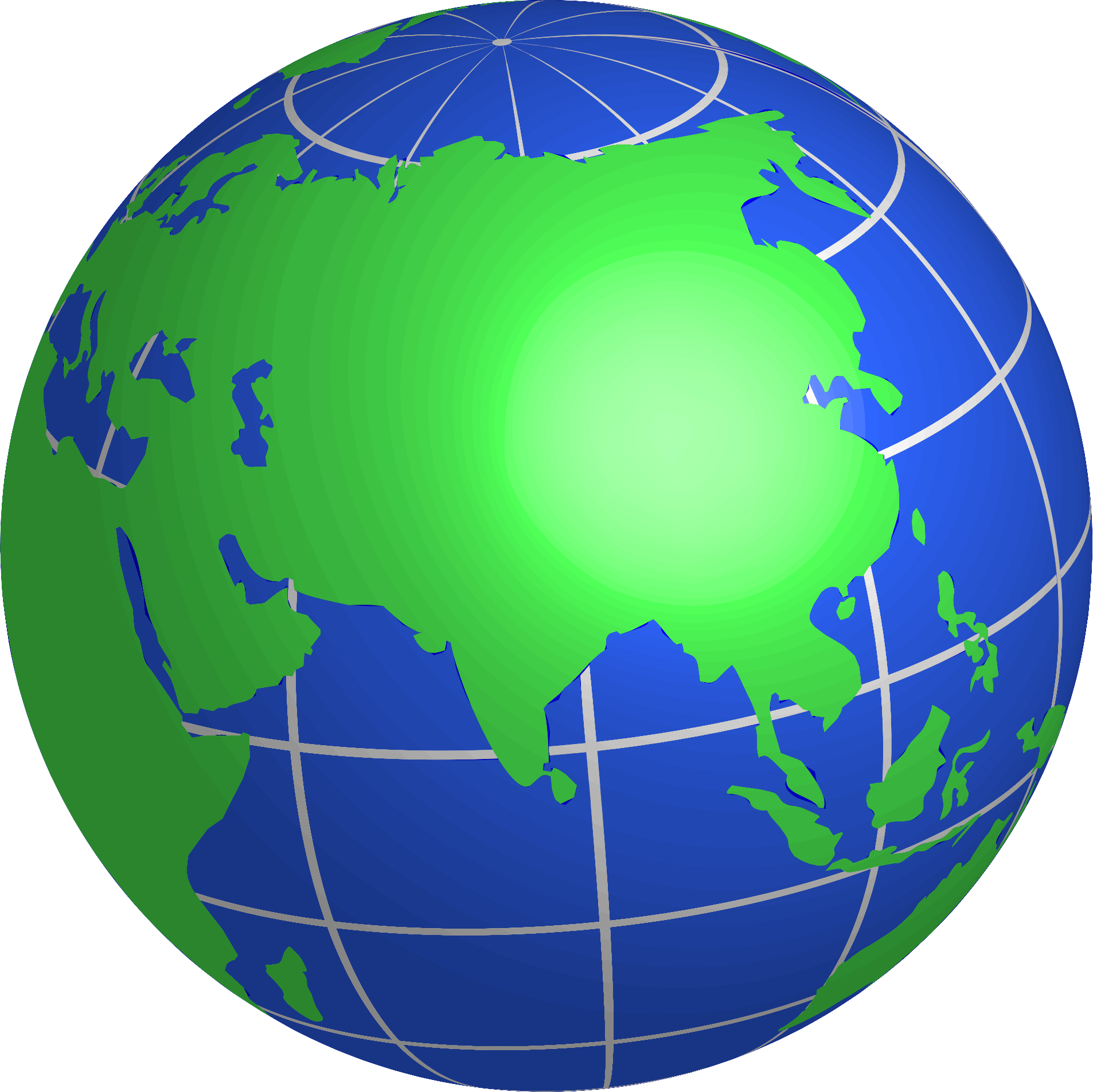 Globe Clip Art Free Download - Earth Asia Png (1906x1905)