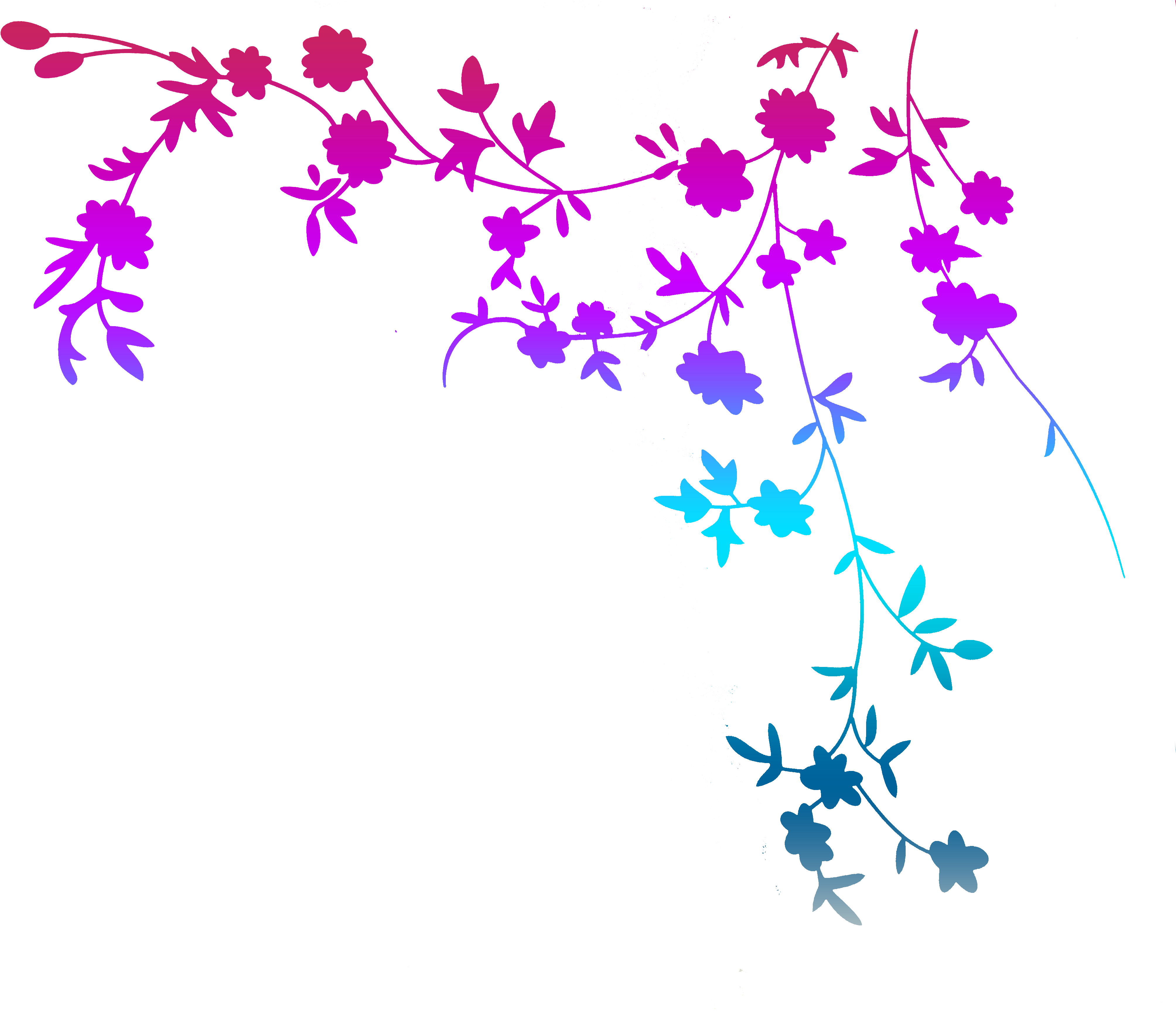 Art Flower Design By Kewlgurll On Clipart Library - Anti Mildew Polyester Mildew-free Shower Curtains Home (4608x3456)