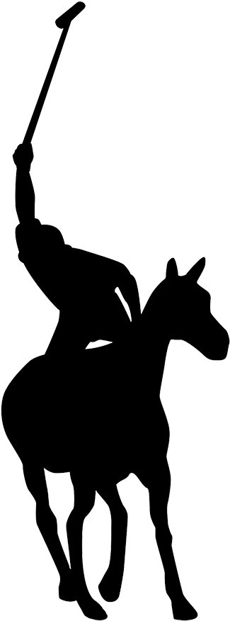 Polo Player Clipart - Silhouette (611x945)